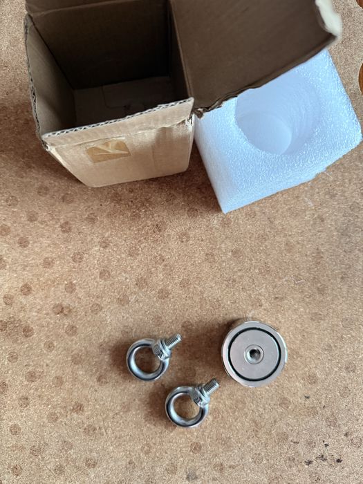 Силен неодимов търсещ магнит (fishing magnet) с халка