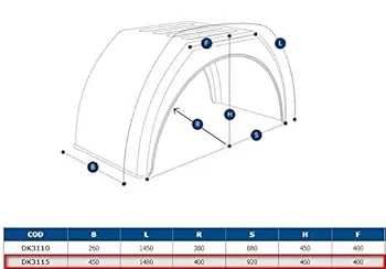 dk3115 domar apărătoare aripa noroi sprinter transit iveco