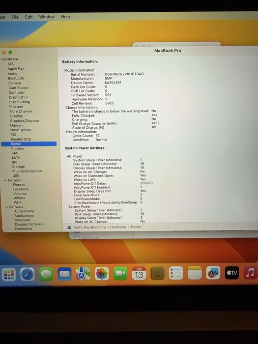 Macbook Pro 13’ 2017 512GB 16GB RAM 57 cicluri impecabil