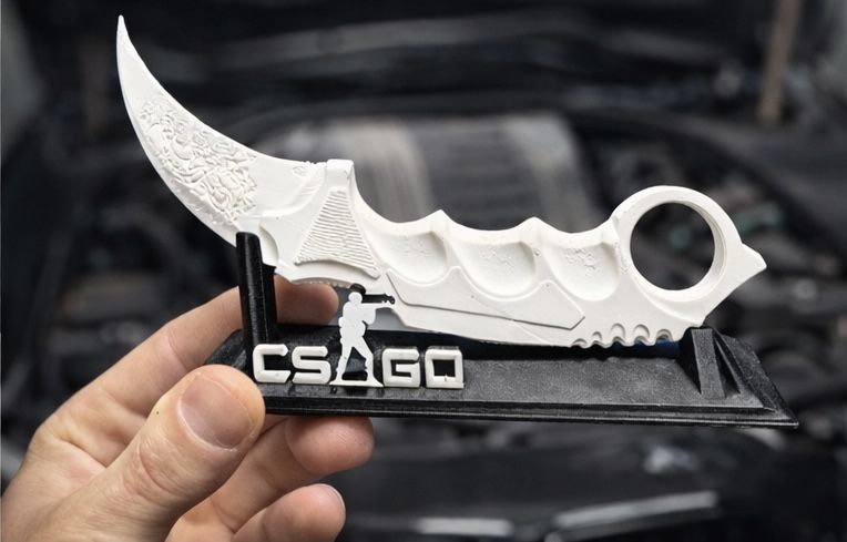 CS:GO Карамбит + стойка 3D
