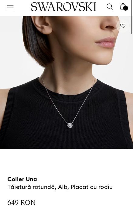 Colier Swarovski Una
