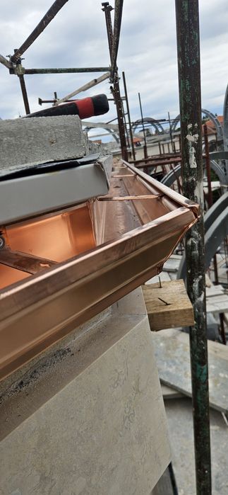 Jgheaburi din aluminiu sau cupru fara imbinari, burlane dreptunghiulare, diferite dimensiuni