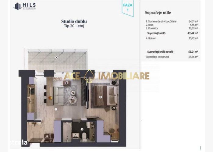 2 Camere de inchiriat | Theodor Pallady | Metrou | Centrala