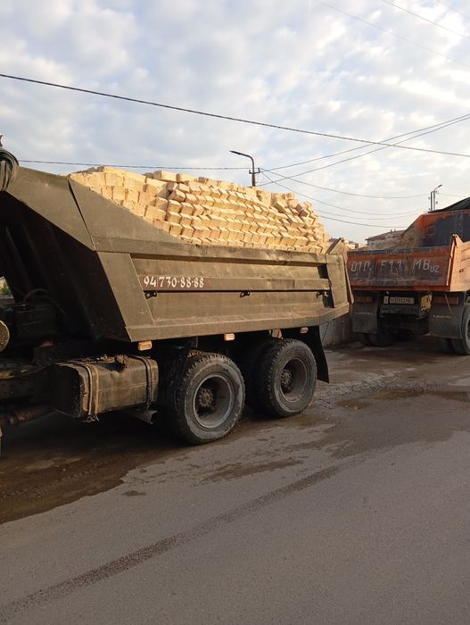 Kamaz dastavka Klenes sheben Chinoz qum gʻisht tokent shahar viloyat