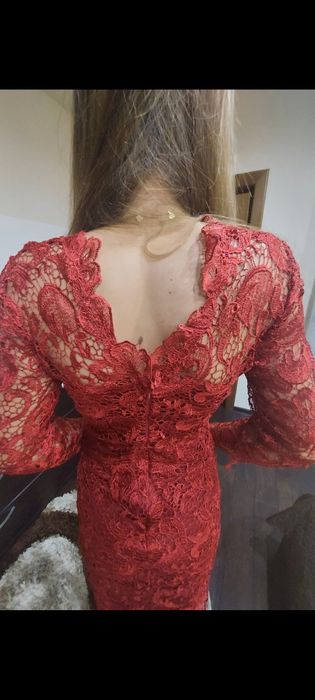 Rochie midi din dantelă mărimea 36