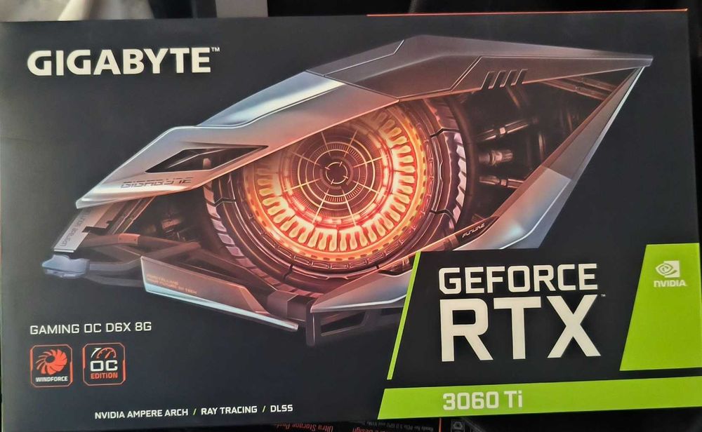 Gigabyte GeForce RTX™ 3060 Ti GAMING OC D6X 8G/256бит