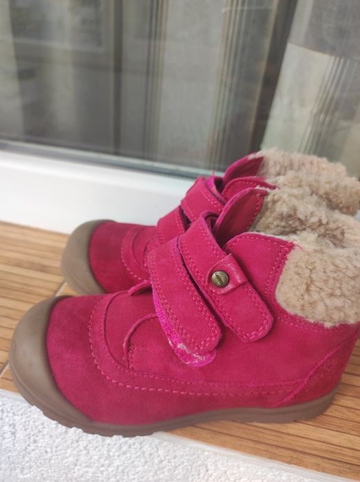 Ghete fetita 26, piele si imblanite, 17-18 cm