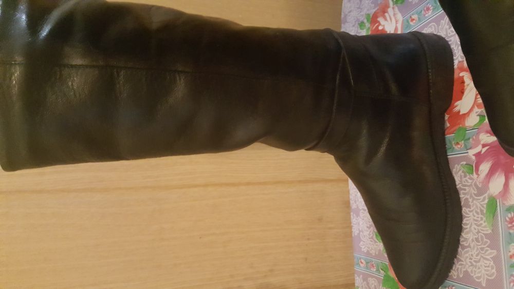 Cizme damă, înalte, de piele