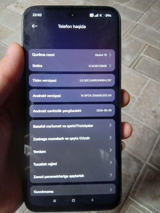 Redmi 15 sotiladi