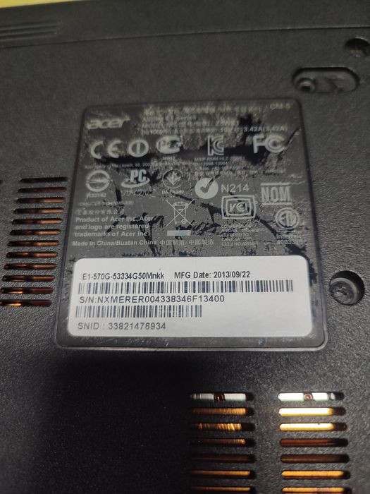Ноутбук Acer aspire E1 -570g
