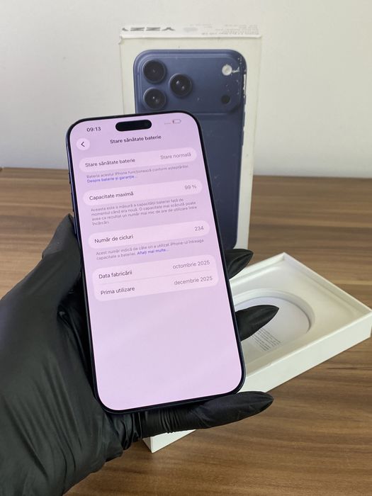 iPhone 17 Pro Max, 256 GB, Deep Blue, Bun, Cod produs: 8237