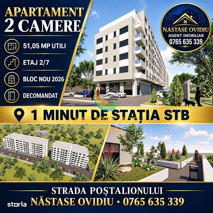 Vanzare Apartament 2 camere decomandat Strada Poștalionului! — fotografia 1