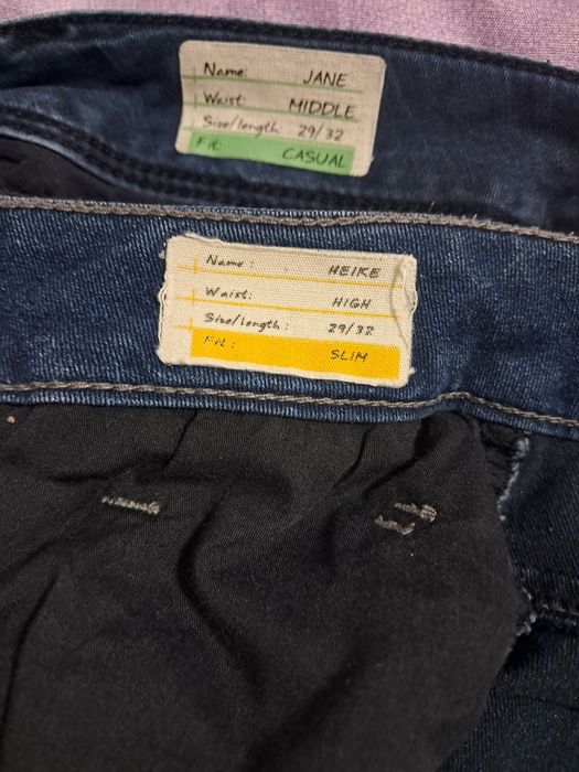 Lot 2 perechi blugi damă Street One, impecabili: casual și slim, lung