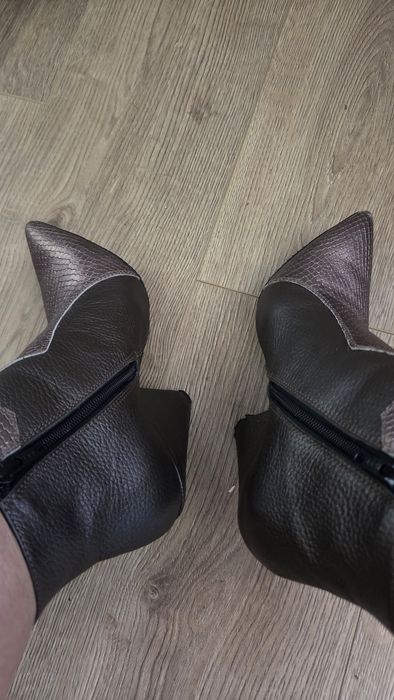 Ghete dama piele naturala model Modern Western