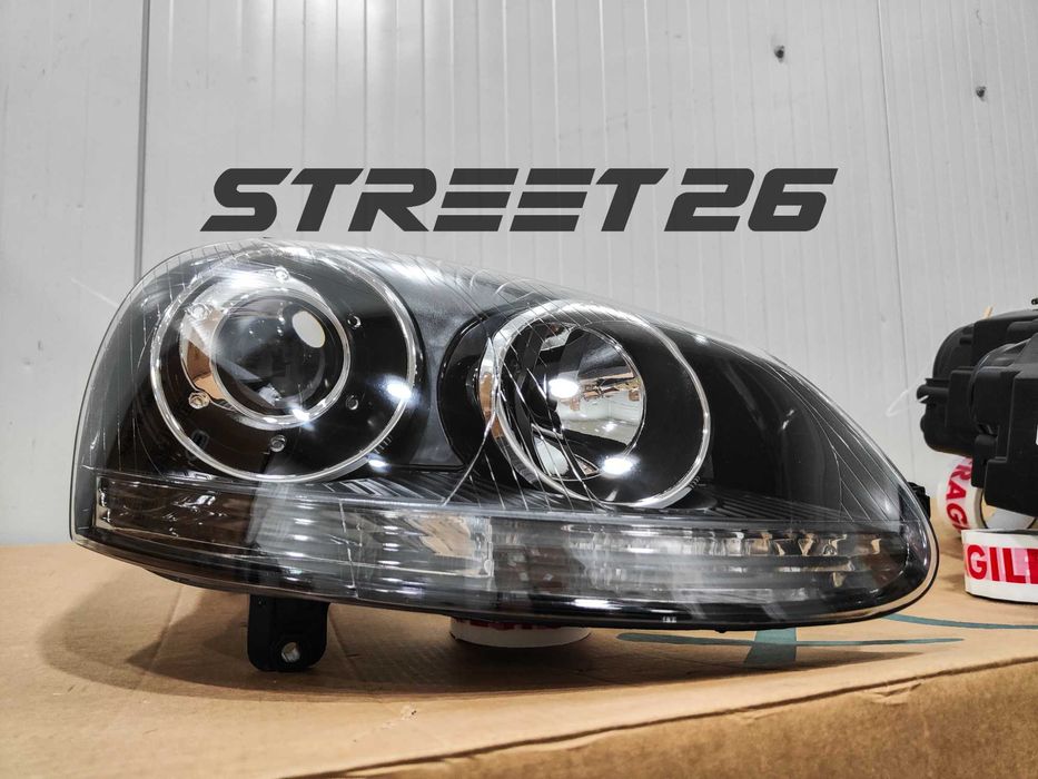 Faruri VW Golf 5 V MK5 (2003-2007) Jetta (2005-2011) R32 Design Negru