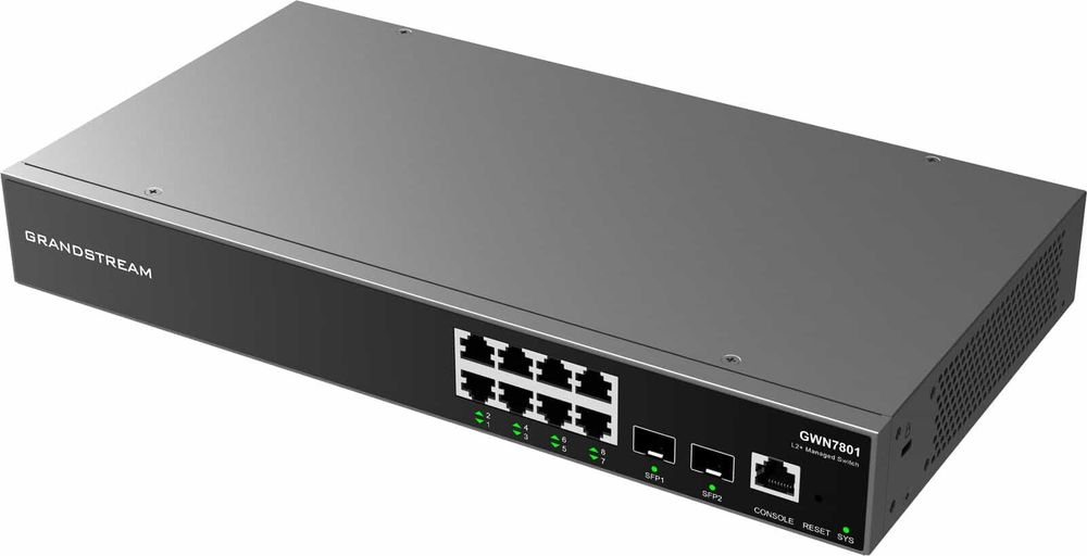 Grandstream GWN7801 - 8-портовый управляемый сетевой коммутатор уровня