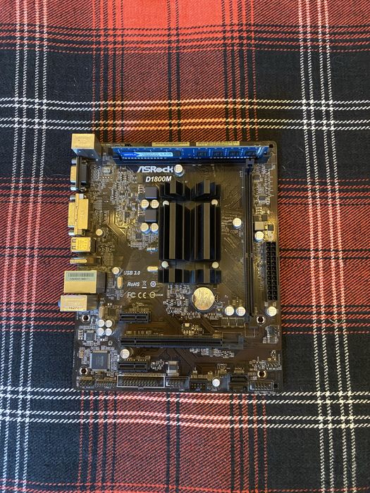 Плата проц озу / Asrock D1800m / Алматы