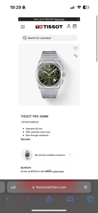 Tissot Orginal Top 10 model