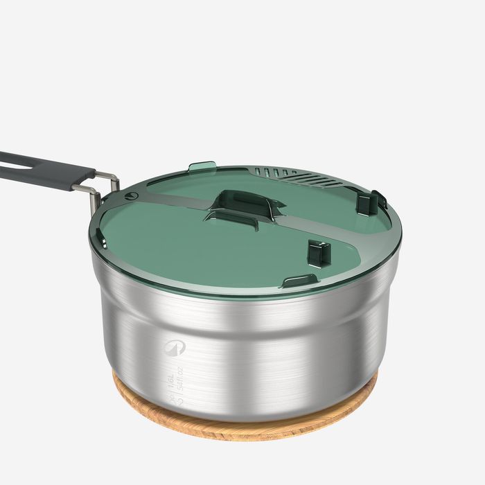 Set de gătit 500 camping din inox + - produs resigilat Decathlon