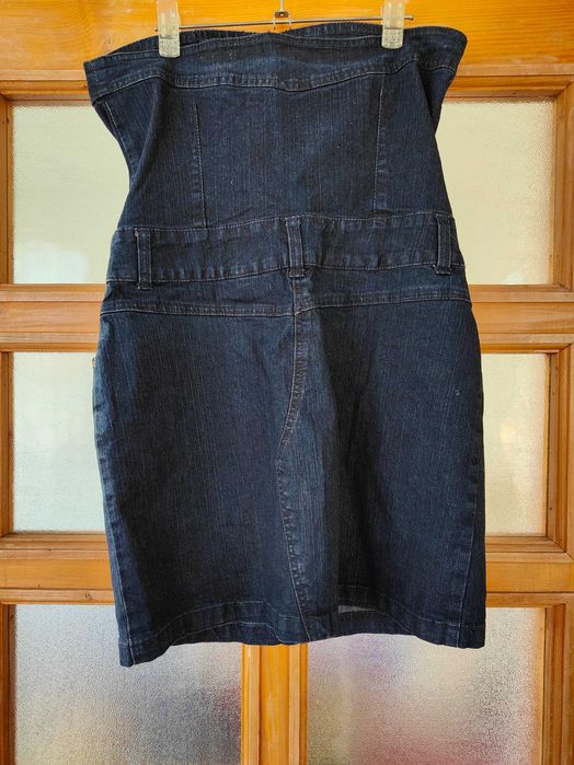 Rochie gen corset denim