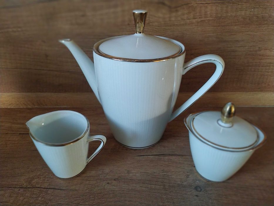 Порцеланов комплект 3 части Winterling Bavaria, Кана за чай, Захарница
