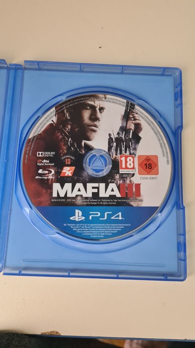 Диск от Мафия 3  пс 4