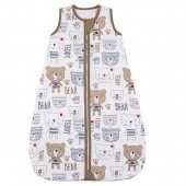 Спален чувал с двупосочен цип "Меченца" в бяло 1.5T