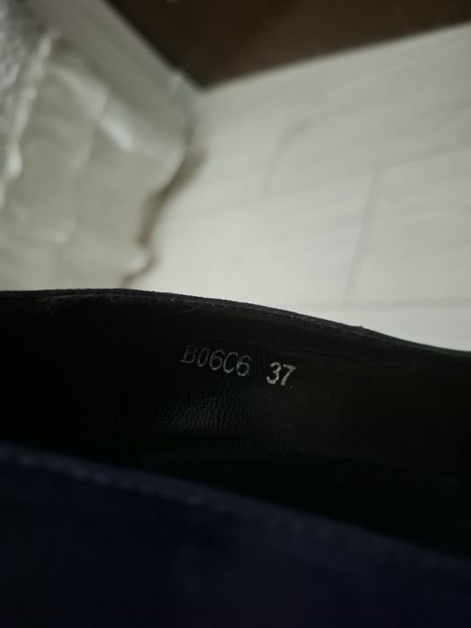 Туфли замша, на каблуке