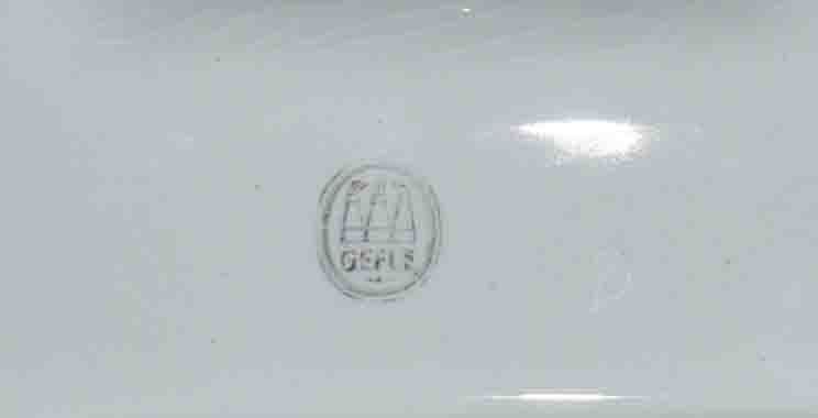 Порцеланова мастилница с маркировки