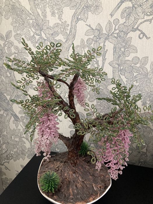 Глициния из бисера