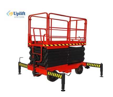 Лифт, подъёмник (Прицепная мобильная ножничная подъемная платформа)