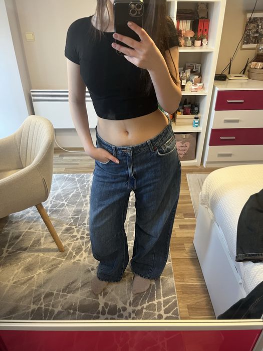 Широки Сини дънки ZARA