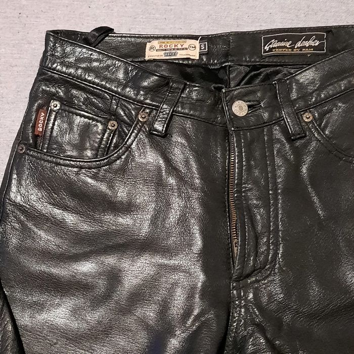Pantaloni Moto Piele Naturala Premium "Rocky" - Marimea S - Stare Impecabila!