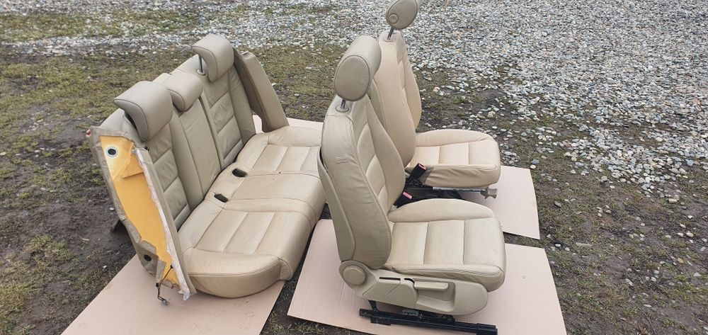 Scaune interior piele crem cu bancheta spate audi a4 b7 audi a4 b6