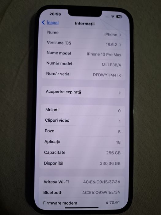 Vând iPhone 13 Pro Max 256