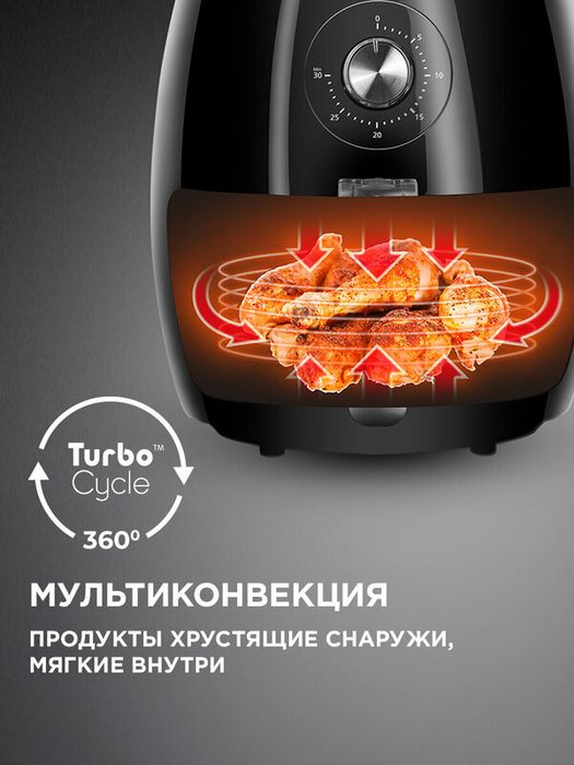 Аэрогриль редмонд RAG-246, конвективный, антипригарная