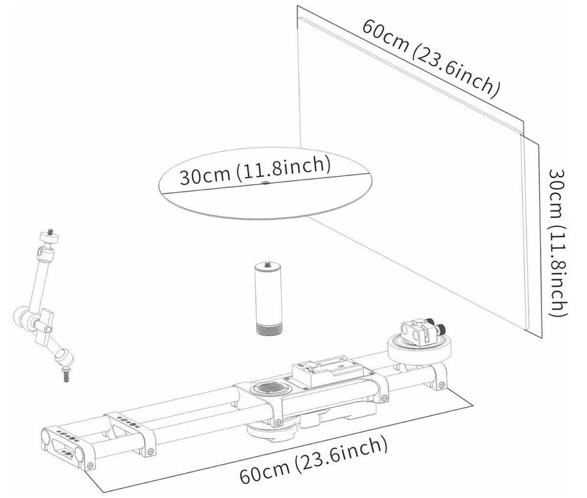 Электронная Платформа поворотная KONOVA E10 (Видеоспиннер)