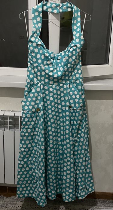 Синий летний платье