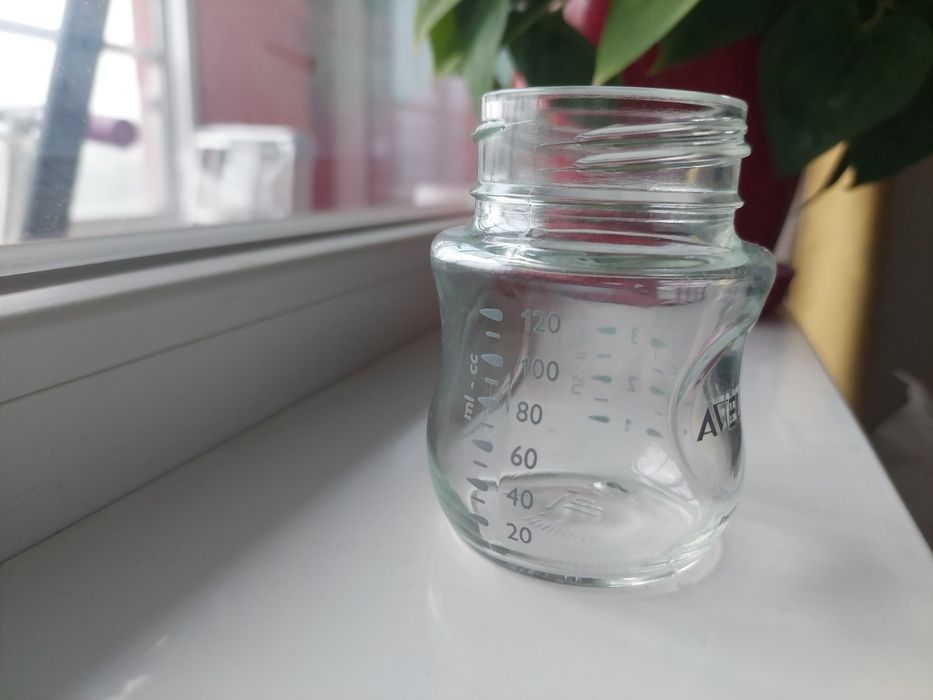 Стъклено шише за хранене Avent Natural  120 ml