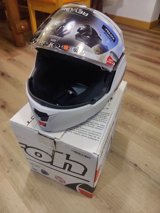 Vand casca airoh rev19 grey matt flip up