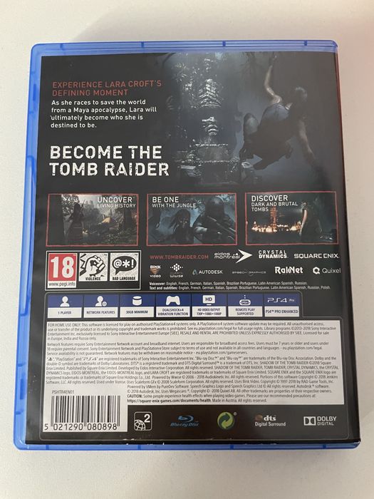 Shadow of the Tomb Raider игра за PlayStation4