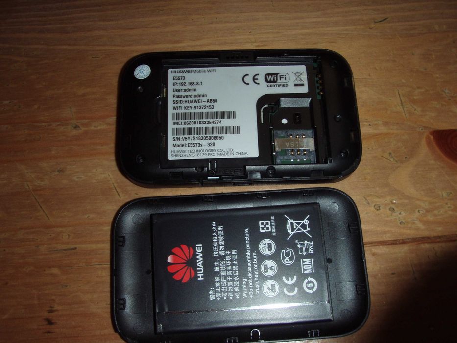 Router portabil cu acumulator 4G LTE Huawei E5573 (B/C) liber de retea