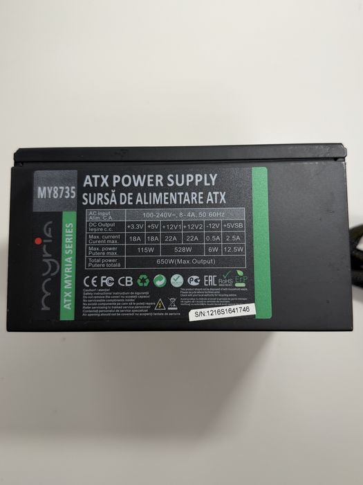 Sursa PC Myria 650W
