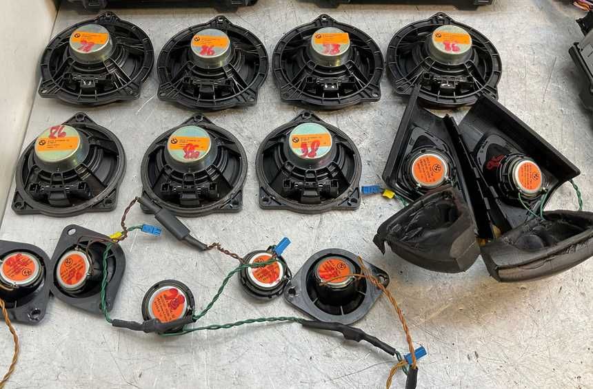 Sistem audio boxe Harman Kardon difuzor instalatie original BMW F10 F11 F01 F07 , amplificator ,subwoofer, tweetere, bass