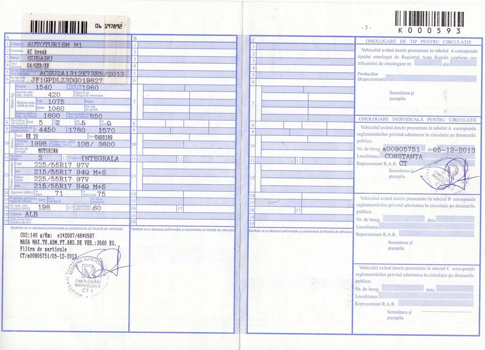 Unic Proprietar vând Subaru XV, 4X4 diesel boxer