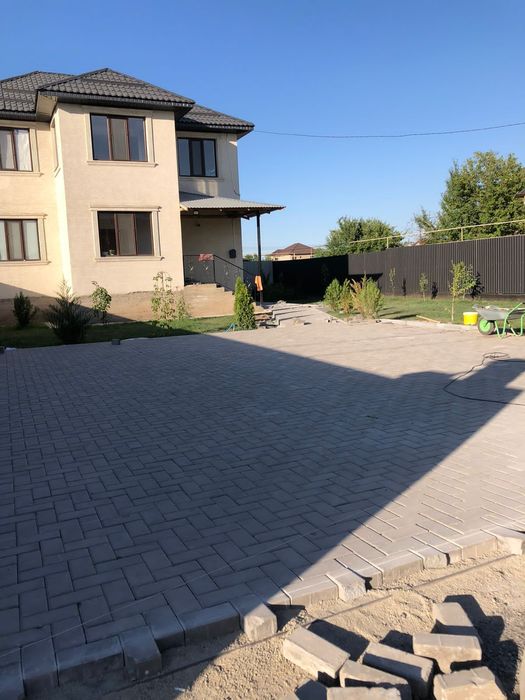 Брусчатка укладка и тротуарная плитка