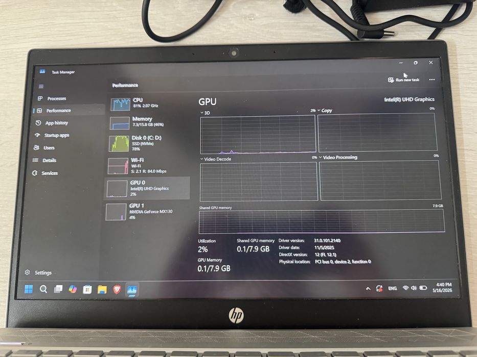 Laptop HP pavilion