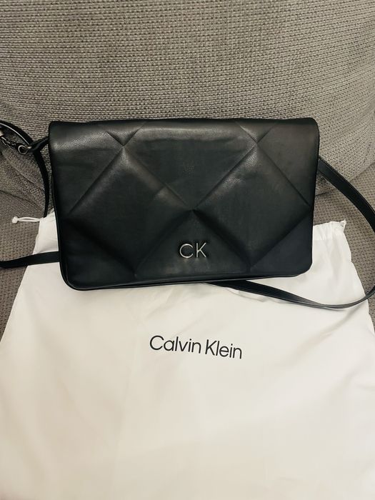 Кожена чанта Calvin Klein