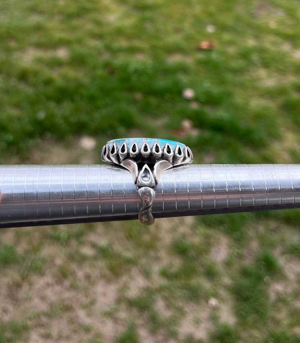 Перстень из серебра 925 с натуральным минералом/ Kumush uzuk 925