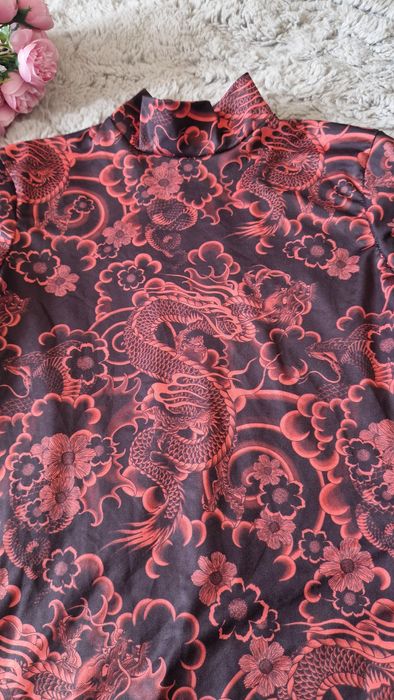 Body elastic in stil japonez, Bershka, marimea XS